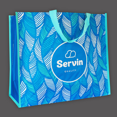 PP woven laminated shopping bags