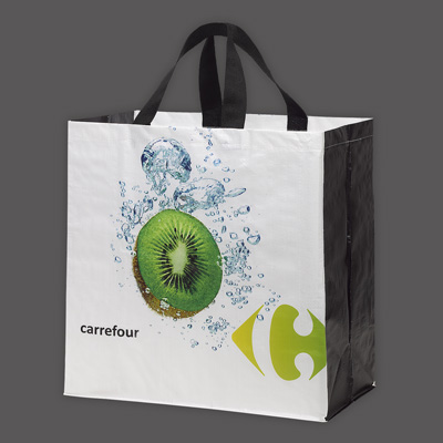 PP woven laminated shopping bags
