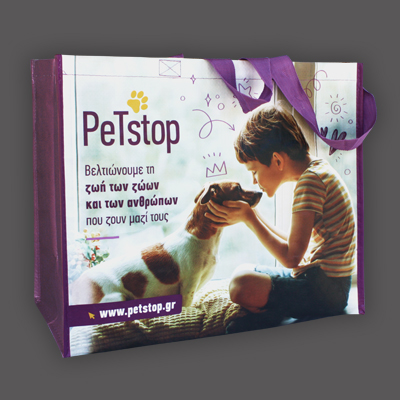 PP woven laminated shopping bags