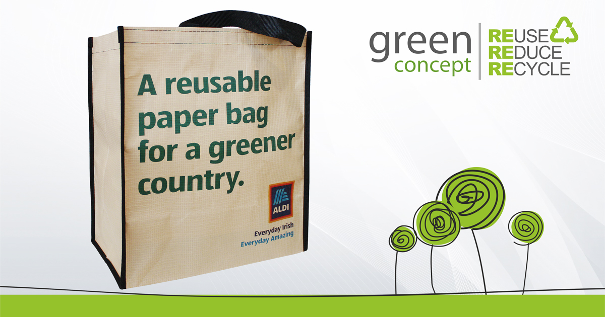Paper eco bags with cotton reinforcement | Rebags.gr